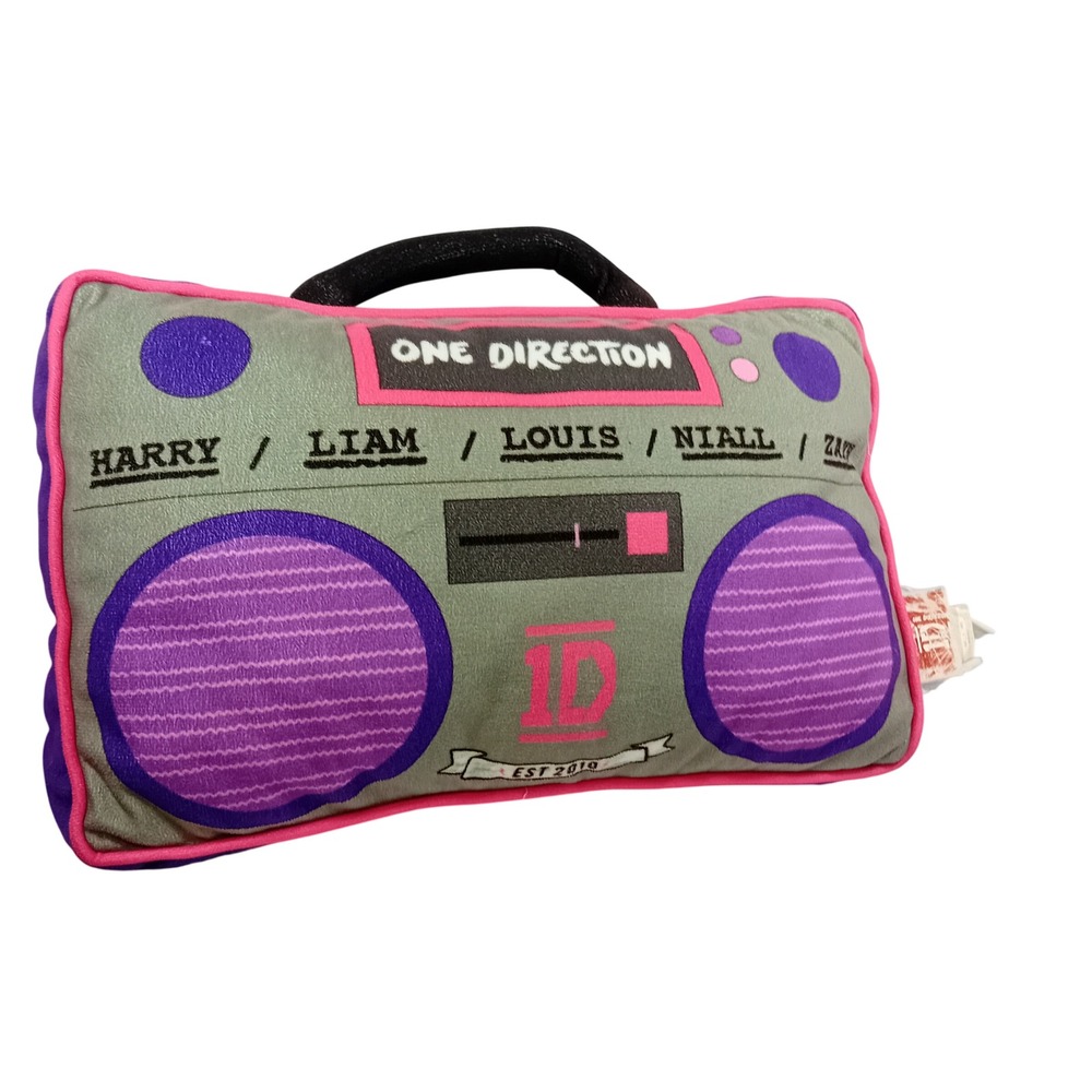RARE One Direction Plushie Boombox Pillow Kidcore Niall Louis Harry Liam Zayn - Picture 4 of 16